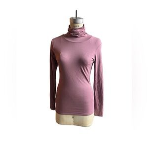 Peruvian Connection XS pink turtleneck